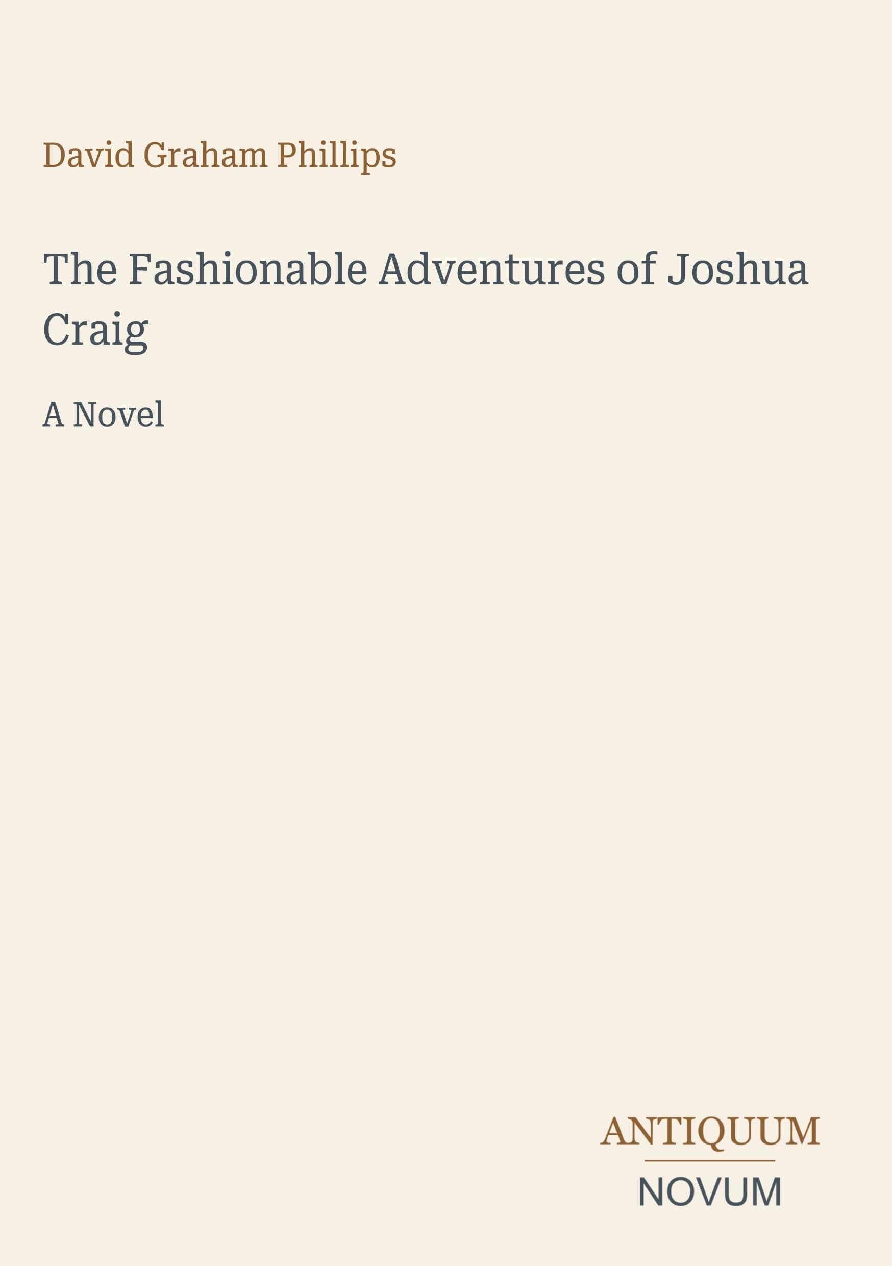 The Fashionable Adventures of Joshua Craig