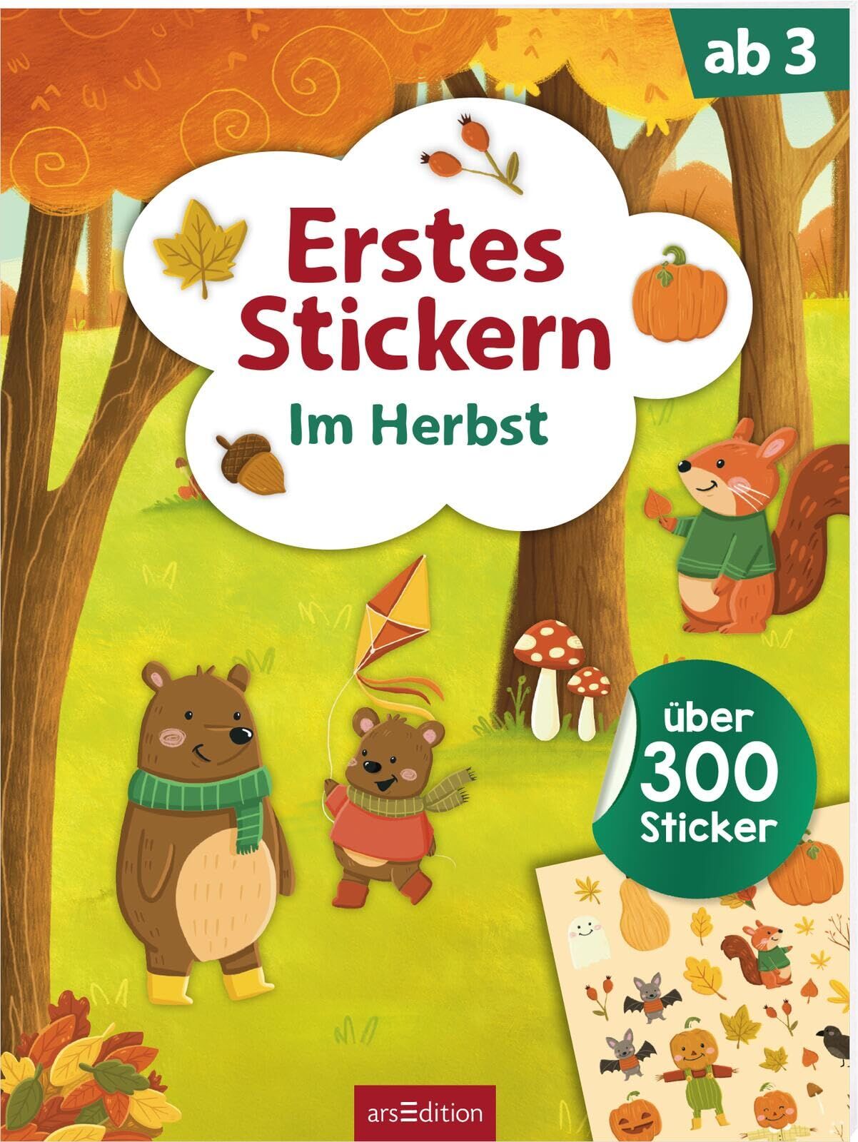 Erstes Stickern - Im Herbst