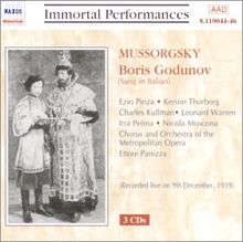 Mussorgsky: Boris Godunov (Gesamtaufnahme) (Live-Mitschnitt der Rundfunksendung vom 09.12.1939 mit Originalkommentaren von Milton Cross)