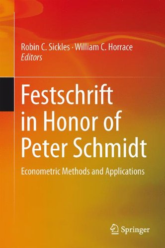 Festschrift in Honor of Peter Schmidt: Econometric Methods and Applications