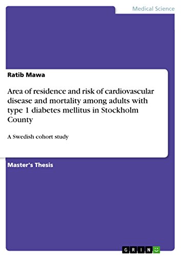 Area of residence and risk of cardiovascular disease and mortality among adults with type 1 diabetes mellitus in Stockholm County: A Swedish cohort study