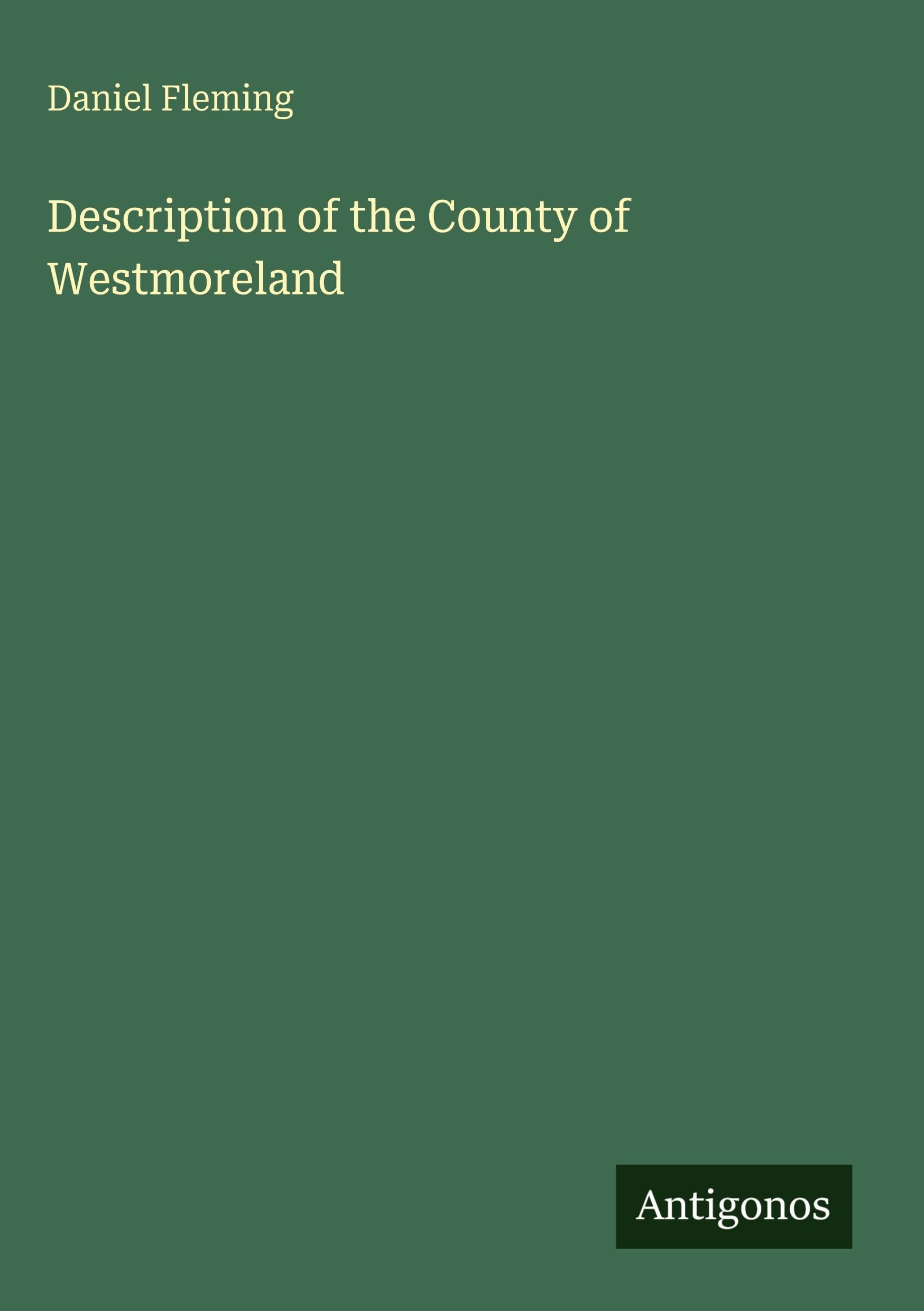 Description of the County of Westmoreland
