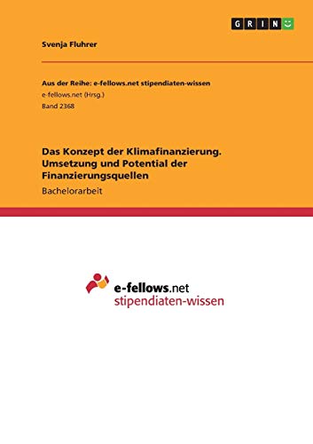 Das Konzept der Klimafinanzierung. Umsetzung und Potential der Finanzierungsquellen