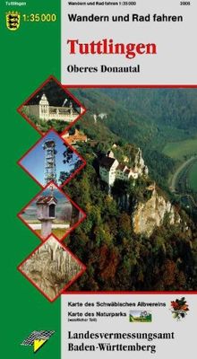 Tuttlingen: Oberes Donautal 1:35 000 Wandern und Rad fahren: Oberes Donautal. Wanderkarte. Schwäbischer Albverein, Karte 29