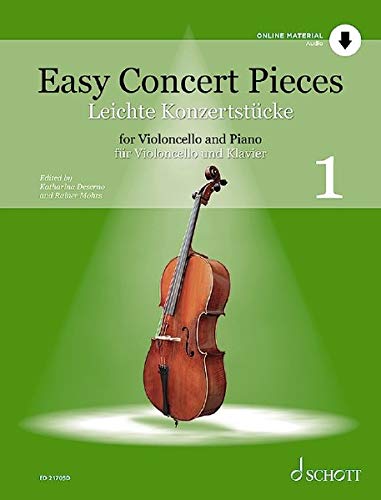 Leichte Konzertstücke: Band 1. Violoncello und Klavier. Ausgabe mit Online-Audiodatei. (Easy Concert Pieces, Band 1)