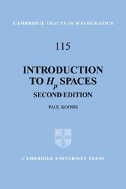 Introduction to Hp Spaces (Cambridge Tracts in Mathematics, Band 115)