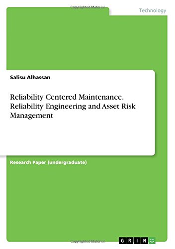 Reliability Centered Maintenance. Reliability Engineering and Asset Risk Management