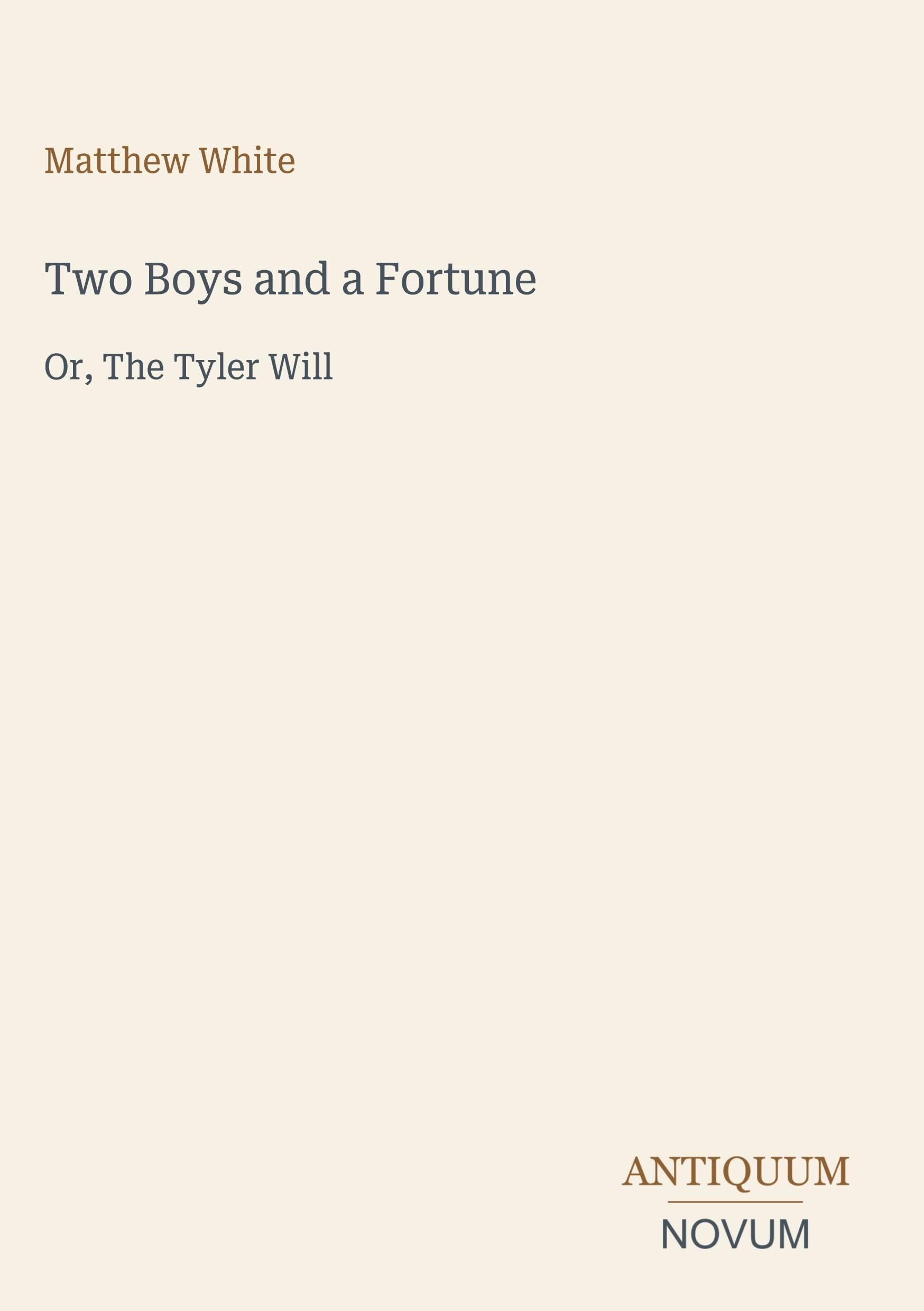 Two Boys and a Fortune