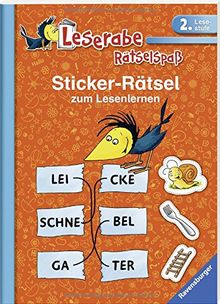 Sticker-Rätsel zum Lesenlernen (2. Lesestufe) (Leserabe - Rätselspaß) von Merk, Lena | Buch | Zustand akzeptabel