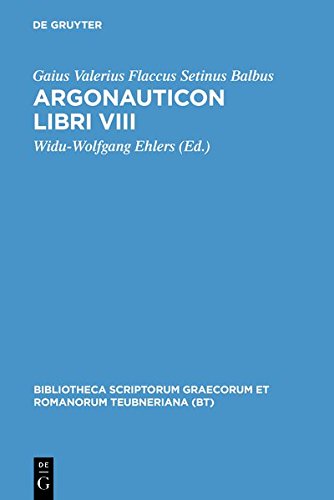 Argonauticon libri VIII (Bibliotheca scriptorum Graecorum et Romanorum Teubneriana)