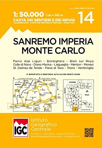 San Remo 1:50 000 Wanderkarte 14