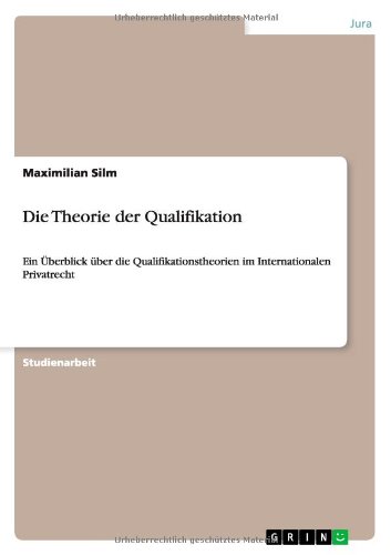 Die Theorie der Qualifikation: Ein Überblick über die Qualifikationstheorien im Internationalen Privatrecht