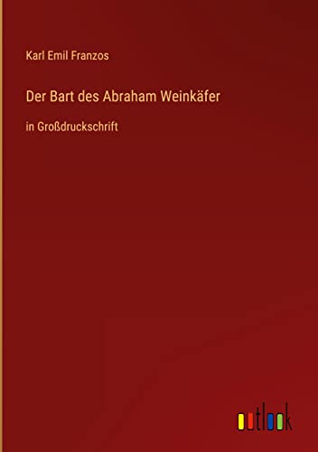 Der Bart des Abraham Weinkäfer: in Großdruckschrift