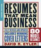 Resumes That Mean Business: Third Edition