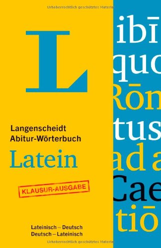 Langenscheidt Abitur-Wörterbuch Latein - Buch Mit Online-Anbindung ...