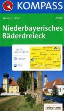Niederbayerisches Bäderdreieck: Wander- und Radtourenkarte. Bad Birnbach, Bad Füssing, Bad Griesbach. GPS-genau. 1:25.000