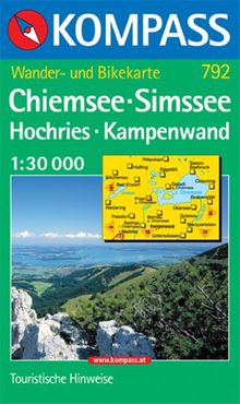Kompass Karten, Chiemsee, Simssee, Hochries, Kampenwald