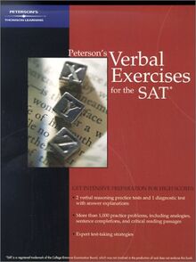 Peterson's Verbal Exercises for the SAT (Arco Academic Test Preparation Series)