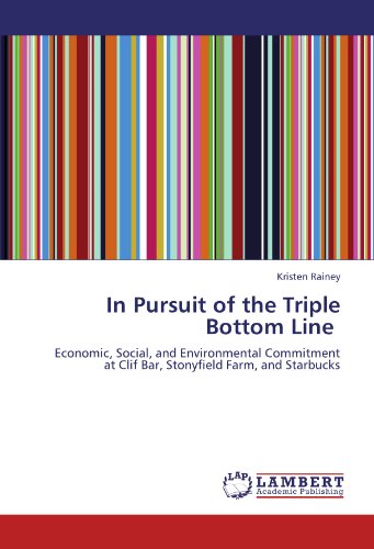 In Pursuit of the Triple Bottom Line: Economic, Social, and Environmental Commitment at Clif Bar, Stonyfield Farm, and Starbucks