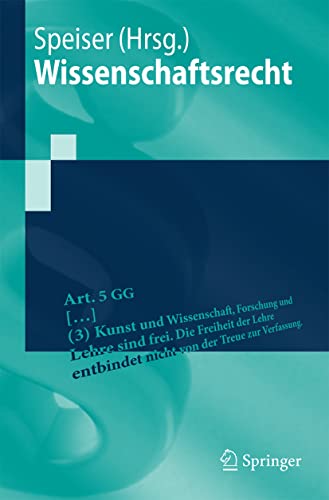 Wissenschaftsrecht (Springer-Lehrbuch)