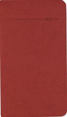 Taschenkalender Tucson rot 2023 - Büro-Kalender 9x15,6 cm - 1 Woche 2 Seiten - 128 Seiten - mit weichem Tucson-Einband - Alpha Edition