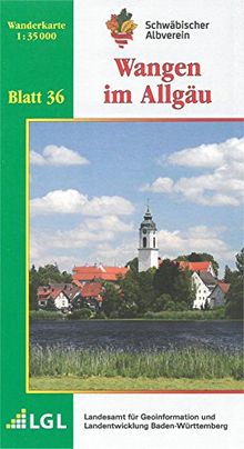 Wangen im Allgäu: Wanderkarte 1:35.000 (Karte des Schwäbischen Albvereins, Band 36)