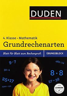 Übungsblock: Mathematik - Grundrechenarten 4. Klasse (Duden - Einfach klasse)