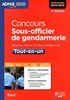 Concours sous-officier de gendarmerie : externe, interne, 3e voie, catégorie B, concours 2014-2015 : tout-en-un