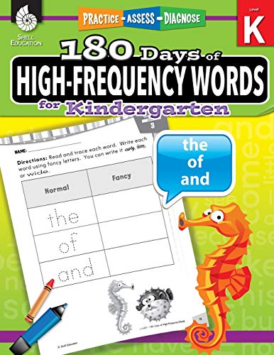 Jesse Hathaway 180 Days Of High-Frequency Words For Kindergarten, Practice, Assess, Diagnose (180 Days Of Practice)