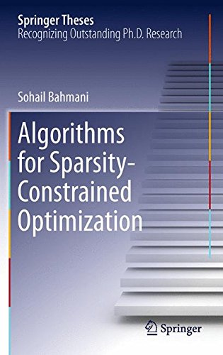 Algorithms for Sparsity-Constrained Optimization (Springer Theses)