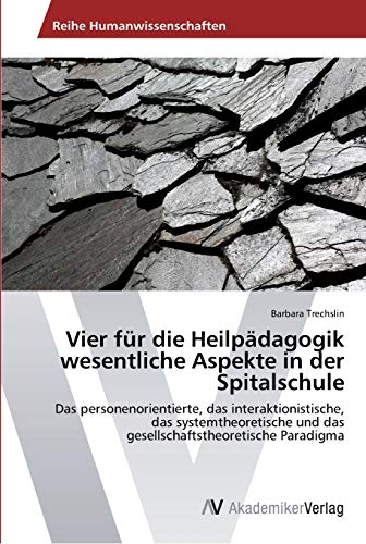 Vier für die Heilpädagogik wesentliche Aspekte in der Spitalschule: Das personenorientierte, das interaktionistische, das systemtheoretische und das gesellschaftstheoretische Paradigma