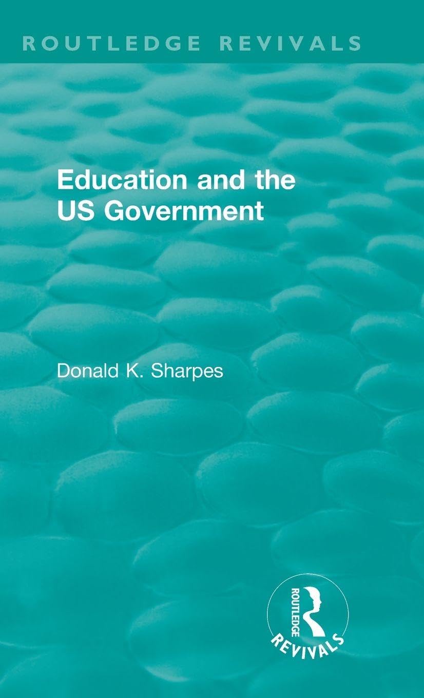 Education and the US Government (Routledge Revivals)
