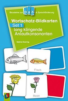 Wortschatz-Bildkarten - Set 1:  lang klingende Anlautkonsonanten (Bausteine zur DaZ- und Sprachförderung)