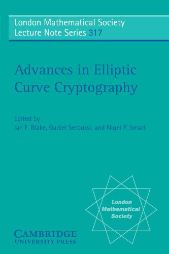 Advances in Elliptic Curve Cryptography (London Mathematical Society Lecture Note Series, Band 317)