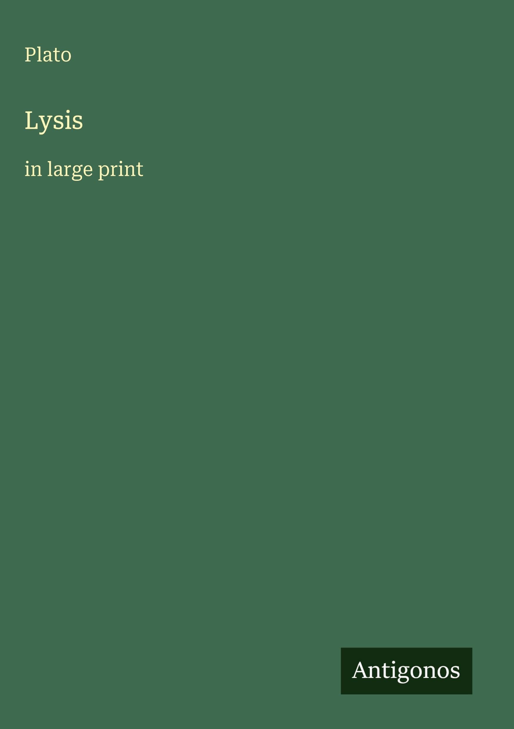 Lysis: in large print