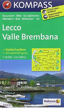 Lecco - Valle Brembana: Wanderkarte mit Aktiv Guide, Radrouten und alpinen Skirouten. GPS-genau. 1:50000.