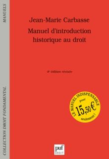 Manuel d'introduction historique au droit