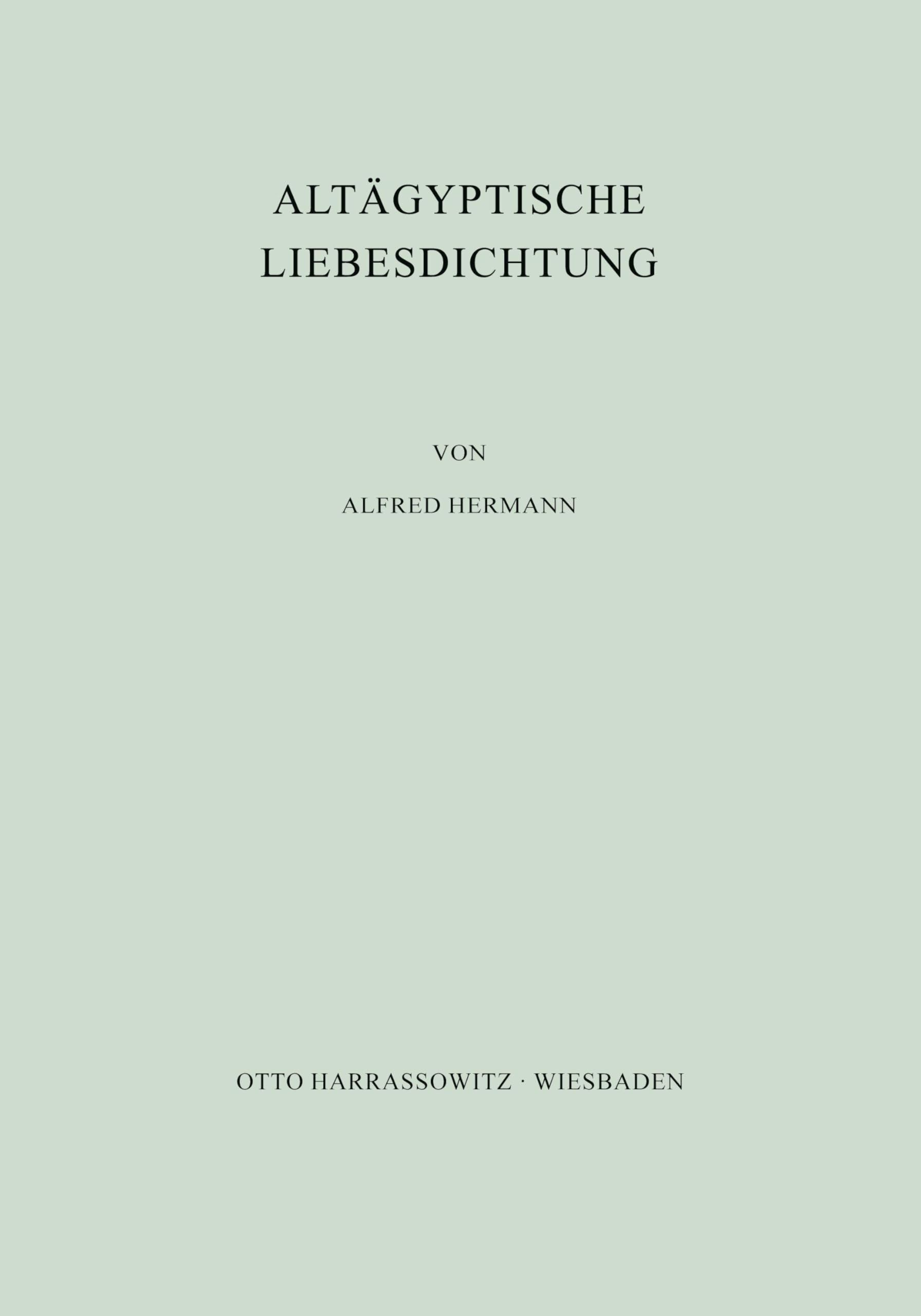Altägyptische Liebesdichtung