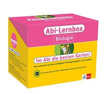 Klett Abi-Lernbox Biologie: 100 Lernkarten mit den wichtigsten Prüfungsaufgaben und Lösungen
