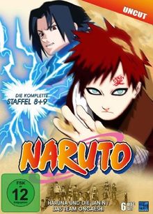 Naruto, Staffel 8 & 9: Haruna und die Janin / Das Team Ongaeshi (Episoden 184-220, uncut) [6 DVDs] von Hayato Date, Jeff Nimoy | DVD | Zustand gut