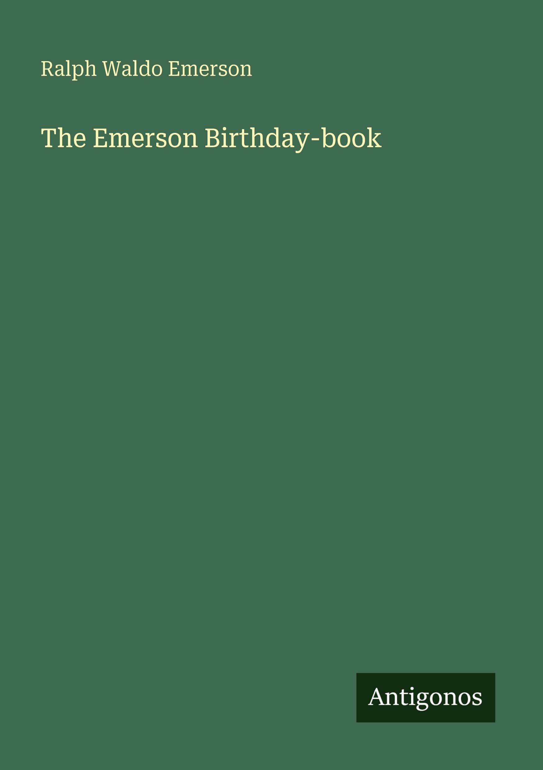 The Emerson Birthday-book