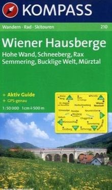 Wiener Hausberge, Rax, Schneeberg: Wander-, Rad- und Skitourenkarte. GPS-genau. 1:50.000 | Buch | Zustand gut