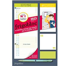 Mini frigobloc mensuel : de septembre 2022 à août 2023 : le calendrier mensuel maxi-aimanté pour se simplifier la vie !