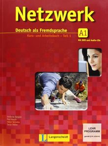 Netzwerk A1 in Teilbänden - Kurs- und Arbeitsbuch, Teil 1 mit 2 Audio-CDs und DVD: Deutsch als Fremdsprache