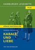 Kabale und Liebe: Hamburger Leseheft plus Königs Materialien