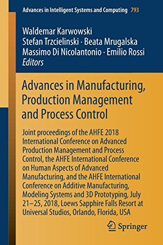 Advances in Manufacturing, Production Management and Process Control: Joint proceedings of the AHFE 2018 International Conference on Advanced ... Intelligent Systems and Computing, Band 793)