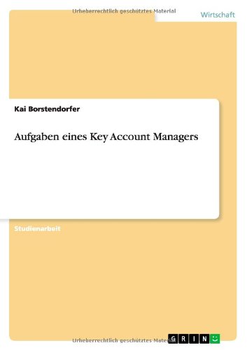 Aufgaben eines Key Account Managers