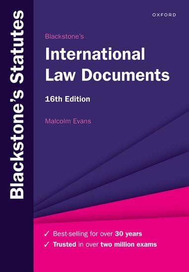 unbekannt Blackstone's International Law Documents (Blackstone's Statute Series)