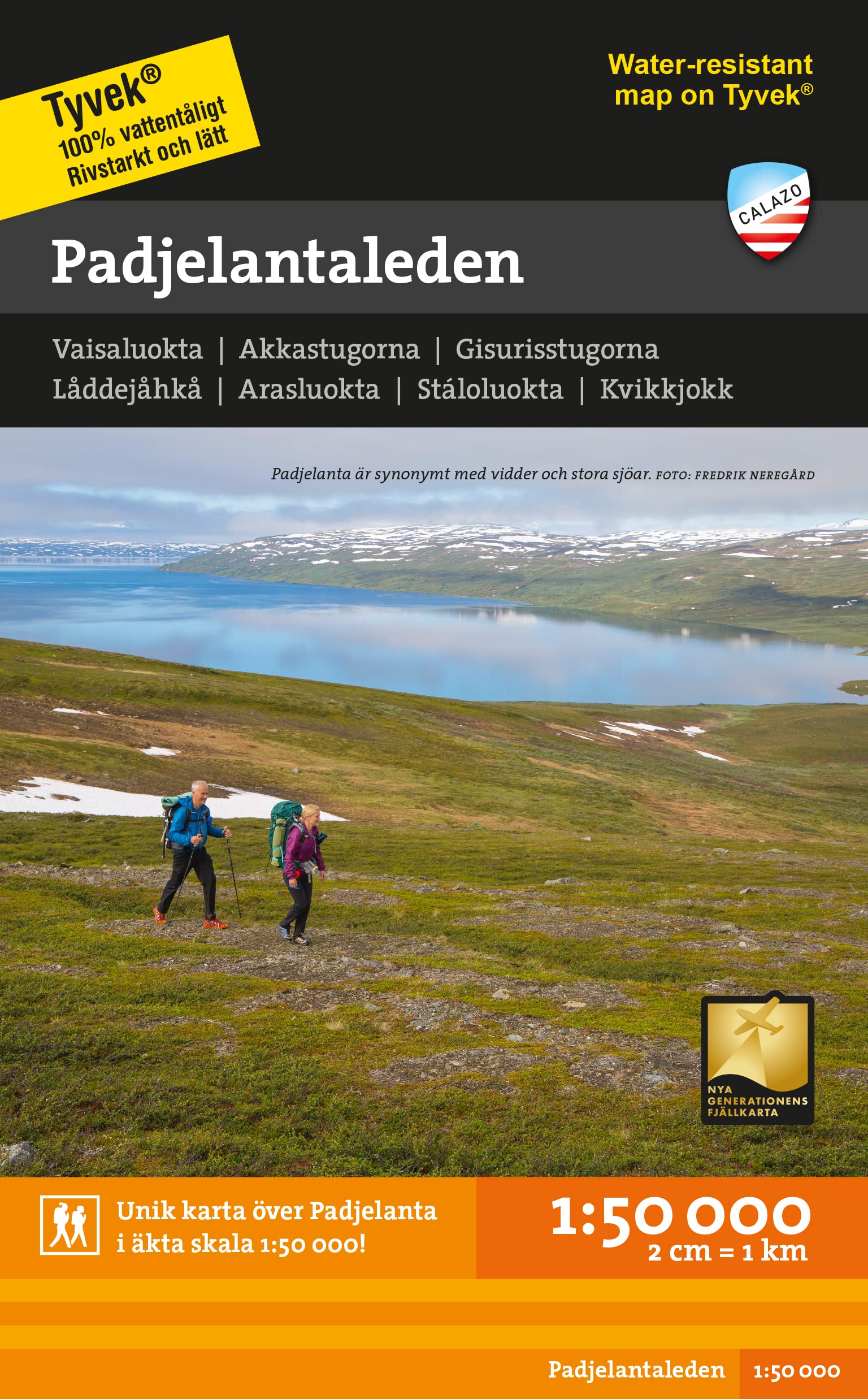 Padjelantaleden (Mountain map detailed scale) von