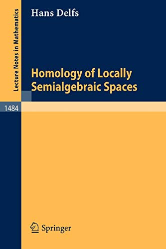 Homology of Locally Semialgebraic Spaces (Lecture Notes in Mathematics, 1484, Band 1484)